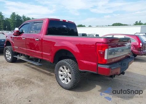 2017 Ford F-250 Platinum from USA, damaged, VIN 1FT7W2BT8HEB66765